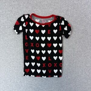 Little sleepies shirt kids 2T black heart
